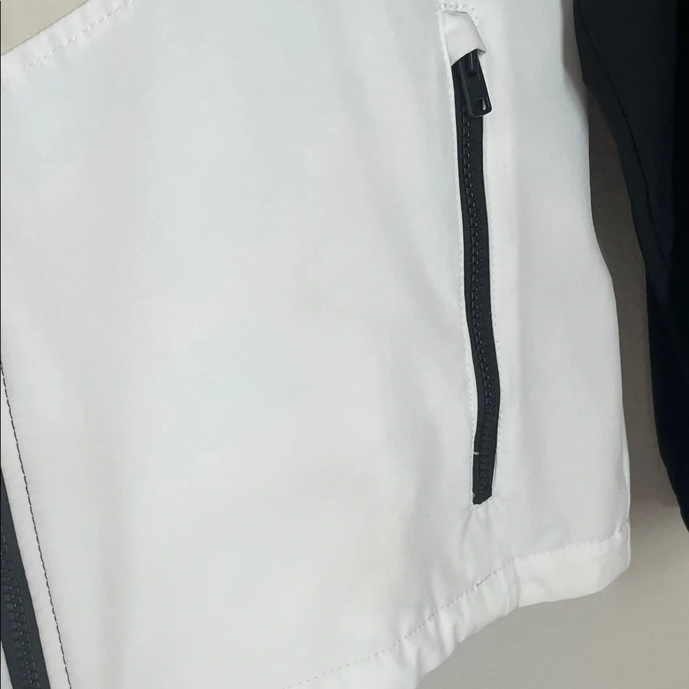 Hollister  Black, Cream, and White Windbreaker